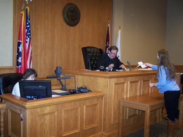 Municipal Court Judge Bray and Clerk Breeden
