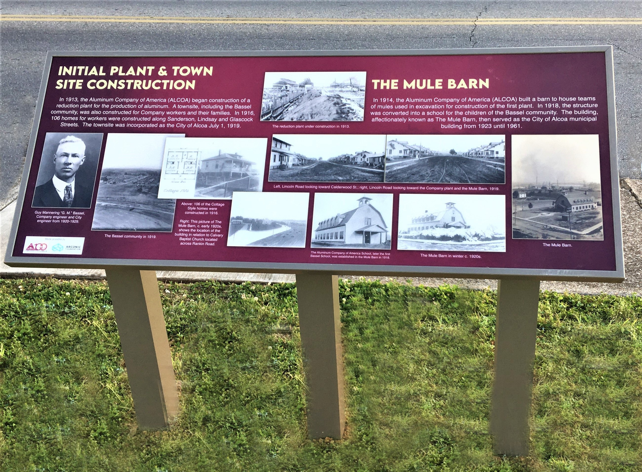 Image of Initial Plant and mule barn historic exhibit